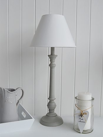 White Home decor accessories - White table lamps
