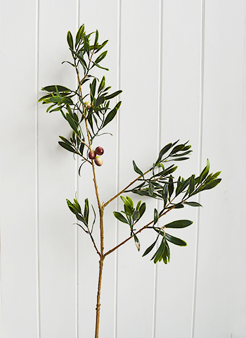 Realistic, artificial Olive Tree Branch