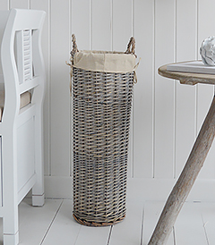 Grey umbrella basket from The White Lighthouse Hallway Furniture