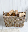 willow storage basket for toys, logs and anything else