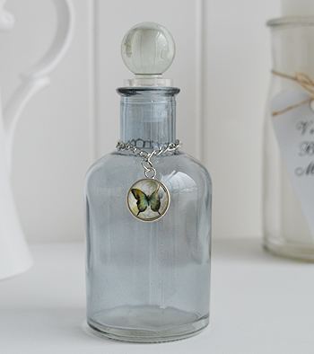 Grey Glass Perfume Bottle