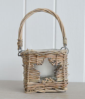 Small star willow candle holder