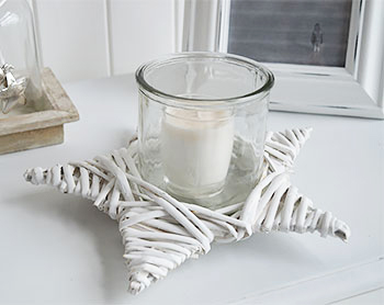 White star candle holder