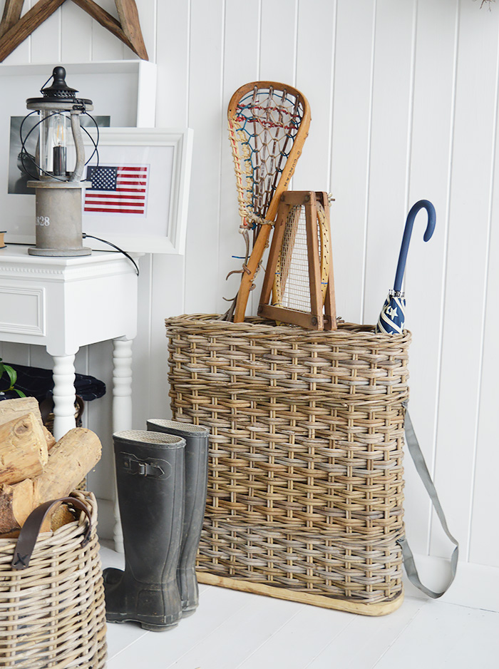 Casco Bay umbrella basket from The White Lighthouse for Hallway furniture