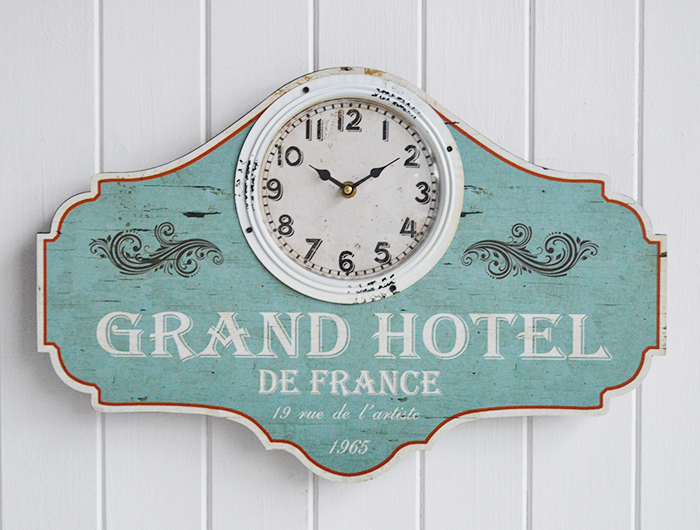 French Style vintage shabby chic wall clcok