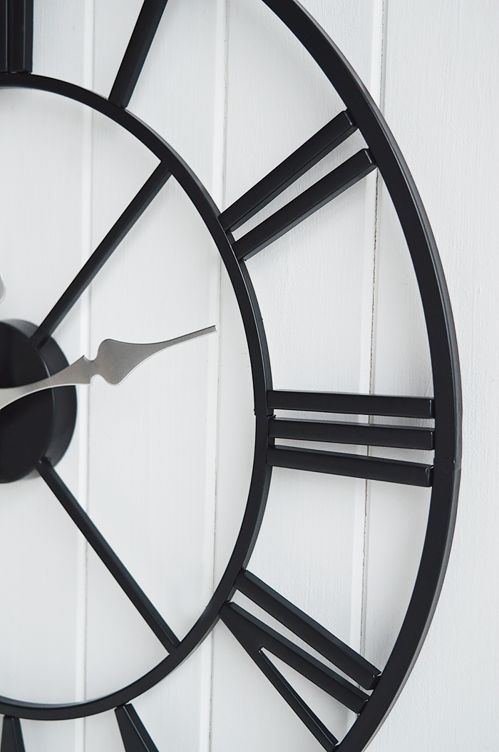 Kensing extra large wall clock frameless in black