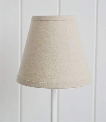 White Bedside table lamp