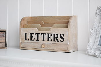 tidy your worktop with the letter holder with drawer