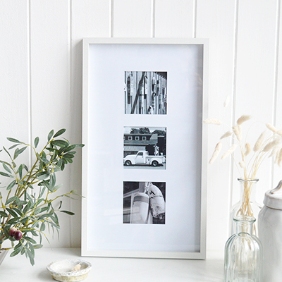 Portland Photo Frame.  White Furniture and home decor accessories for the New England styled home for all country, coastal and city houses