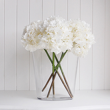 Arificial very realistic white silk Hydrangea