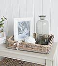 WIndsor Grey Willow Display tray for coastal and country home interiors from The White Lighthouse