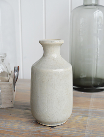 Small Grey Cracked Glaze vase
