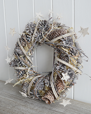 Grey Star Wreath FOr Christmas and the rest of the year