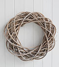 Willow wreath for driftwood coastal bathroom decorating accessories 