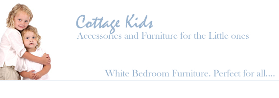 White childrens bedroom furniture and accessories from Cottage Kids by The White Lighthouse