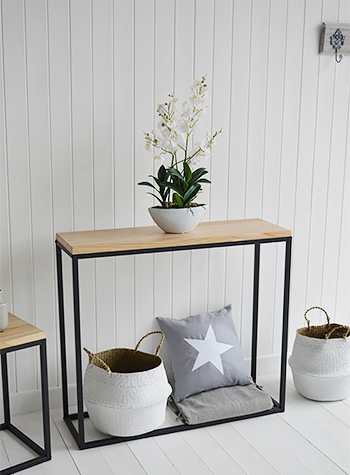 The Brooklyn Console Table for small Hallway furniture and living room interiors for Coastal Interiors