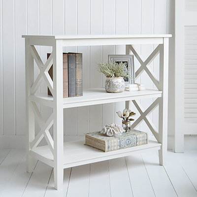 Cambridge Ivory Console Table - New England Interiors Furniture for Coastal, Modern Farmhouse and Country Homes. Ideal piece of furniture in the hall or living room