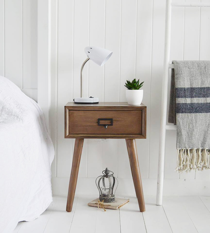 Henley lamp Scandi bedside table from The White Lighthouse Furniture