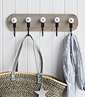 COATS Coat Rack - Simple Stylish Coat Storage for Hallway. The White Lighthouse Furniture for Coastal, New England, Country and Scandinavian Style Home Interiors