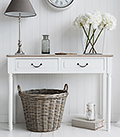 Suffolk white console table