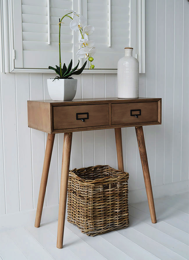 Henley console table for vintage cottage interiors