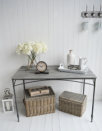 Maison Gray console table for living room furniture