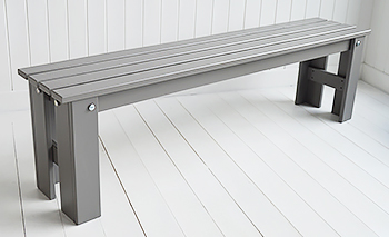 Kittery grey bench shaker furniture