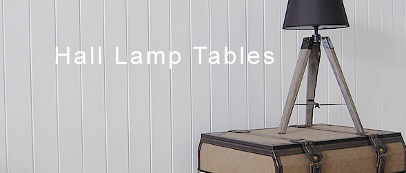 White Lighhtouse Lamp tables, range of large and small tables for hallway with storage