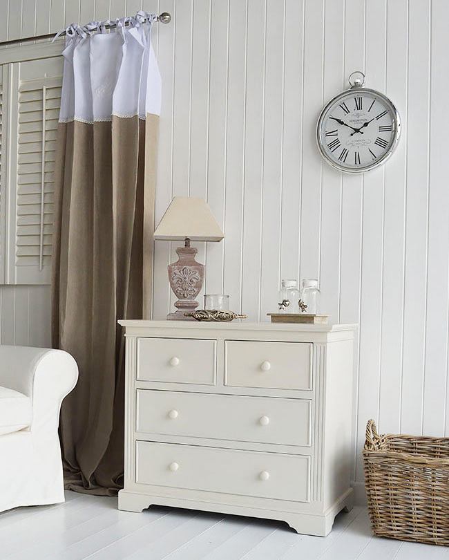 Rockport ivory chest of drawers. perfect for halll furniture