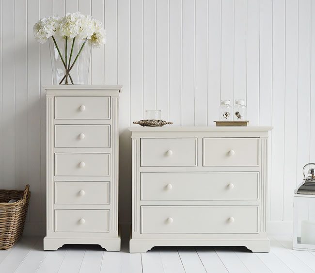 Rockport Ivory chest of drawers for bedroom, hall and living room furniture