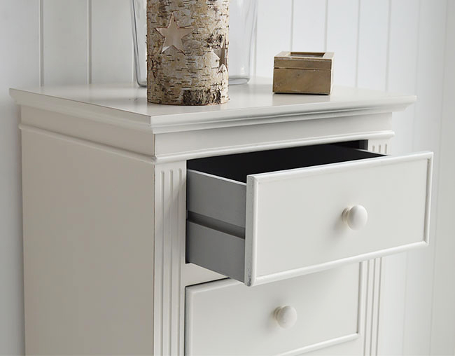 Rockport Ivory tall chest of drawers, a fab piece of furniture for your hall with masses of storage.