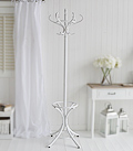 White bentwood Traditional Coat Stand