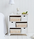 Cape Cod White wash new england bedroom chest of drawers