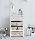 Cape Cod white wash chest drawersfor bedroom storage