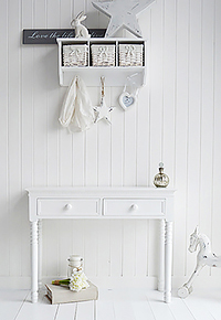 New England white dresser  with white round ceramic handles for pure white bedroom