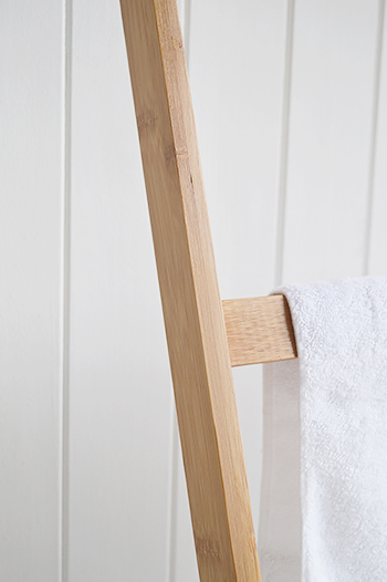 Bamboo wooden towel ladder