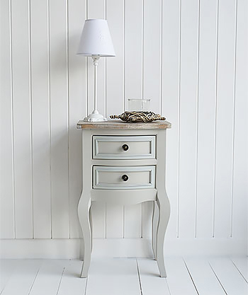 Bridgeport grey lamp table