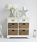 Cambridge Cream Sideboard with baskets and drawer for Living roomm storage furniture