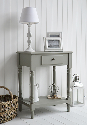 Charleston grey console table for coatsla living rooms interiors