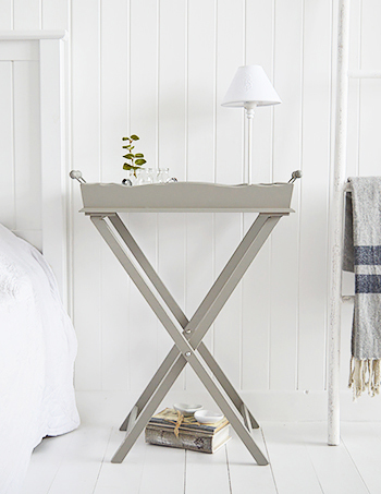 Charleston Grey tray table folding