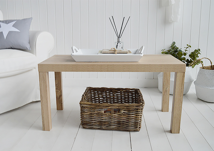 Woodstock Weathered Oak effect coffee table for living room