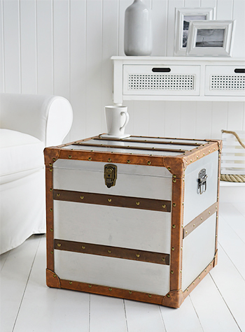 Monteresy trunk for white furniture in living room and bedroom