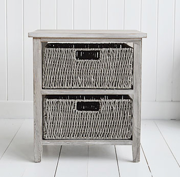 St Ives grey storage furniture for New England, Coasta, Beach and Cottage interiors