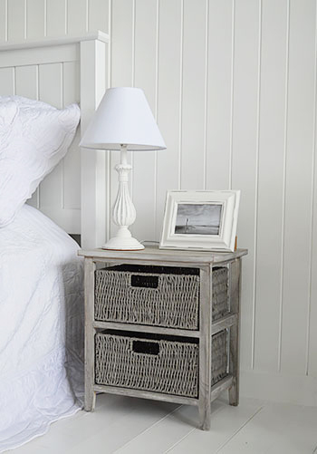 St Ives grey bedside table for grey bedroom furniture