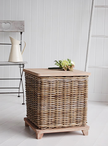 Bathroom Furniture Storage on Willow Storage Seat With Removable Driftwood Effect Lid