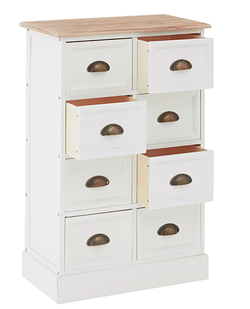 Connecticut white chest of drawers