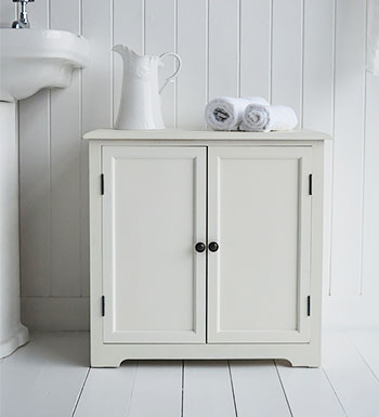 Hamptons cream bathroom cabinet small cupboard furniture