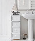 Maine white bathroom furniture with 4 drawers