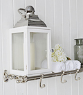 Silver Luggage Towel Rail with hooks for bathroom furniture