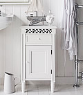 Westport bathroom cabinet with drawer and cupboard for a New England style bathroom